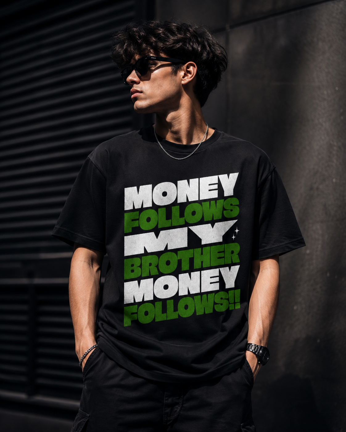 MONEY FOLLOWS! Unisex Standard Crew T-Shirt